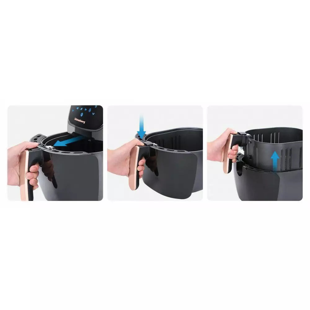 Friteuză cu aer cald Klausberg 7572, 7,7L, Negru