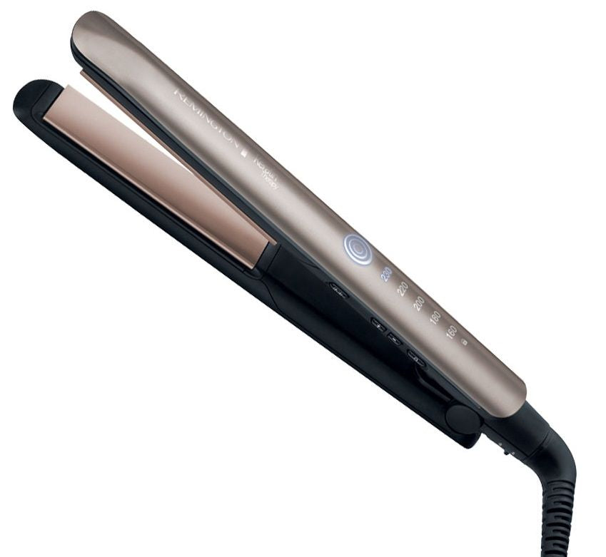 Placă de îndreptat părul Remington Keratin Therapy Pro S8590, 230 de grade, aurie