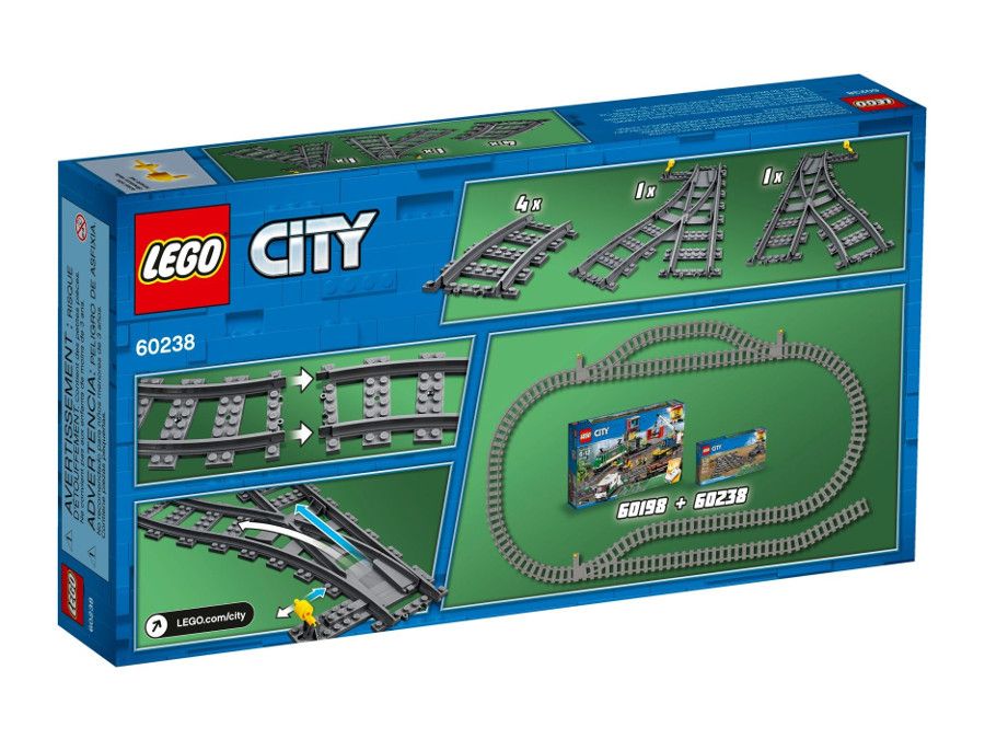 LEGO® City - Șine și comutatoare 60238, 8 piese