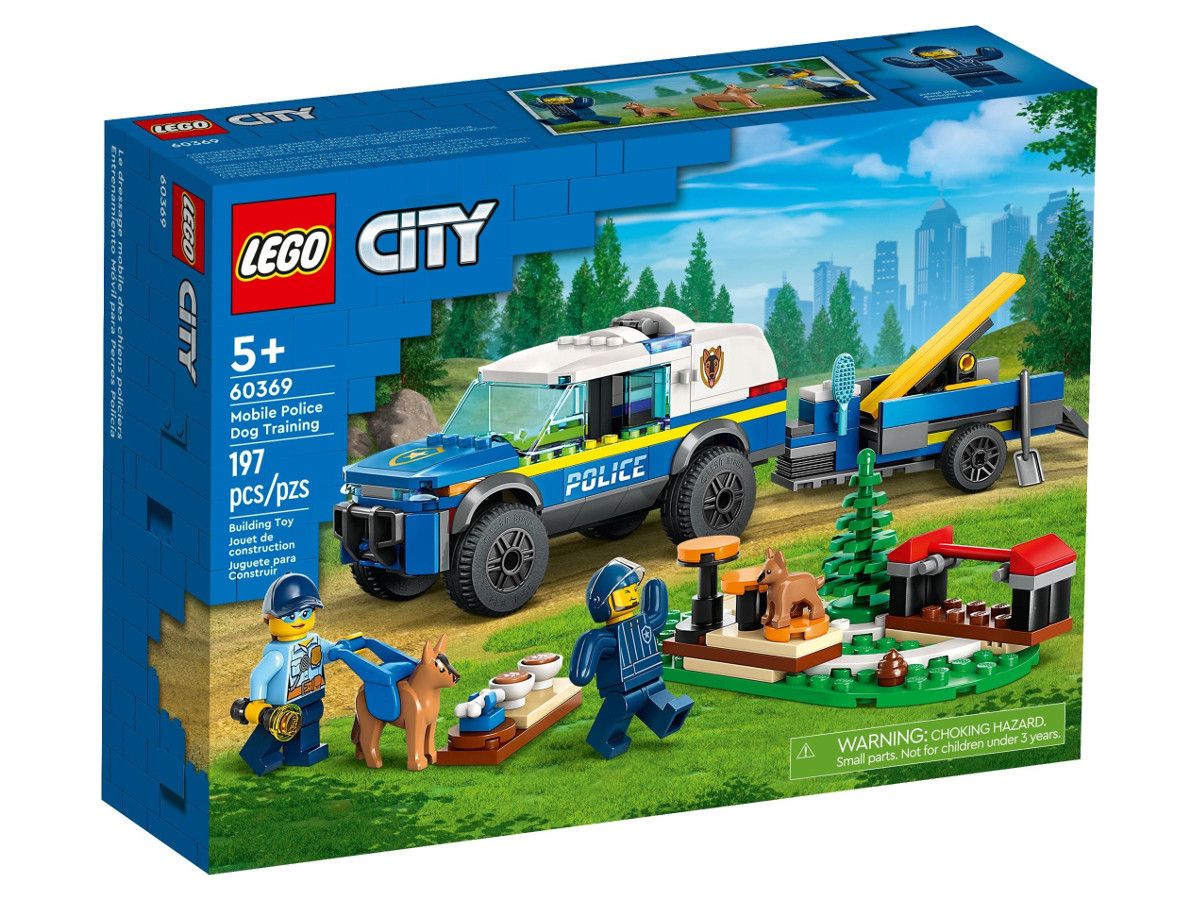 LEGO® City - Școala mobilă de câini de poliție 60369, 197 de piese