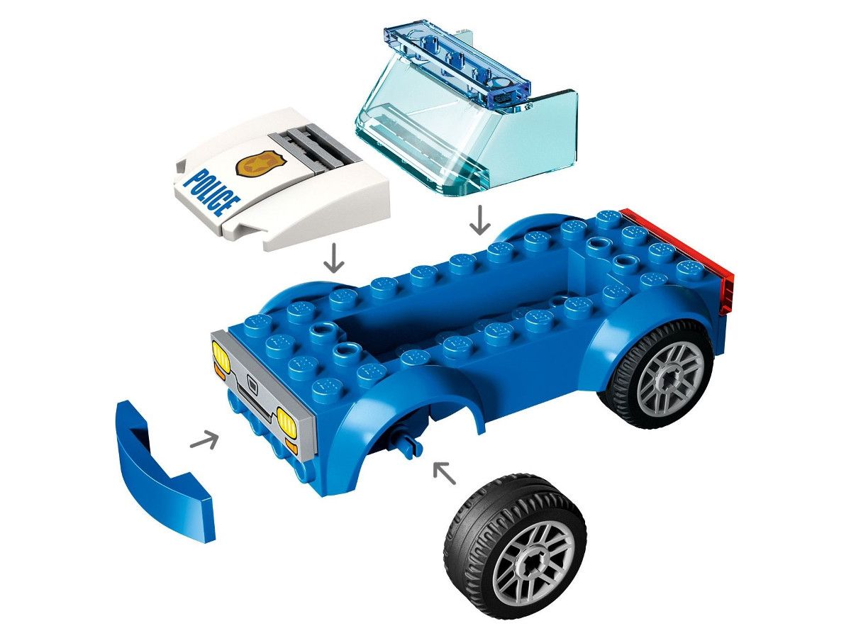 LEGO® City - Urmărirea Secției de Poliție 60370, 172 de piese