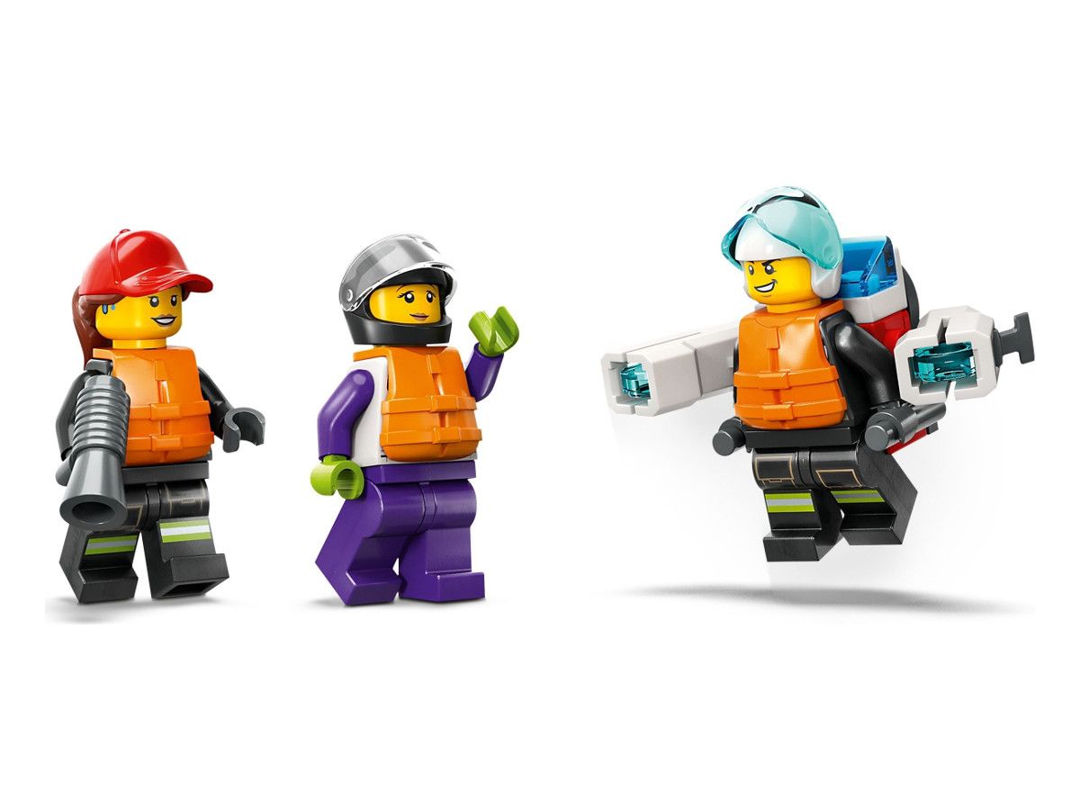 LEGO® City - Barcă de salvare a pompierilor 60373, 144 de piese