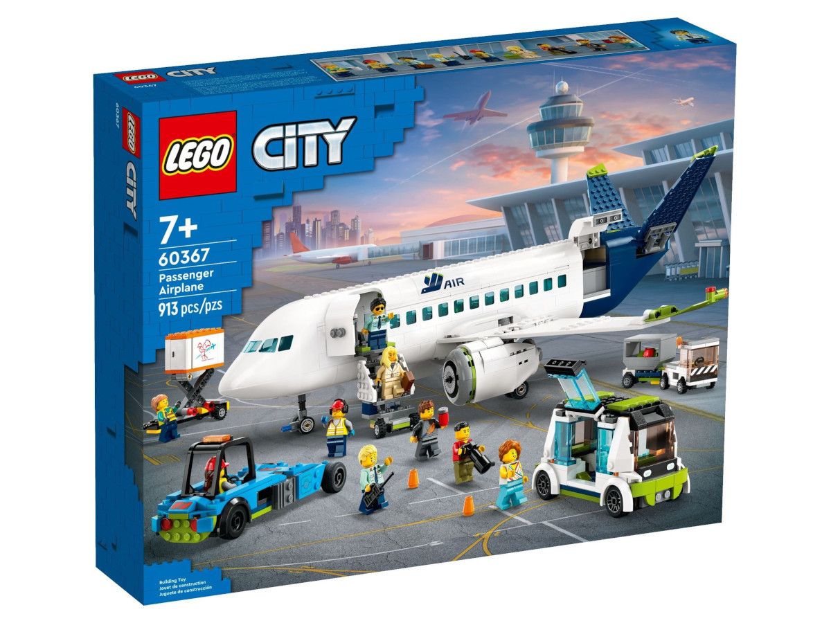 LEGO® City - Avion de pasageri 60367, 913 piese