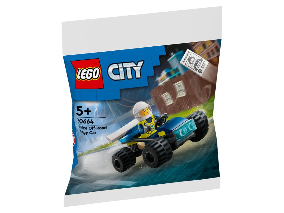LEGO® City - Mașină de poliție off-road Buggy 30664, 35 de piese