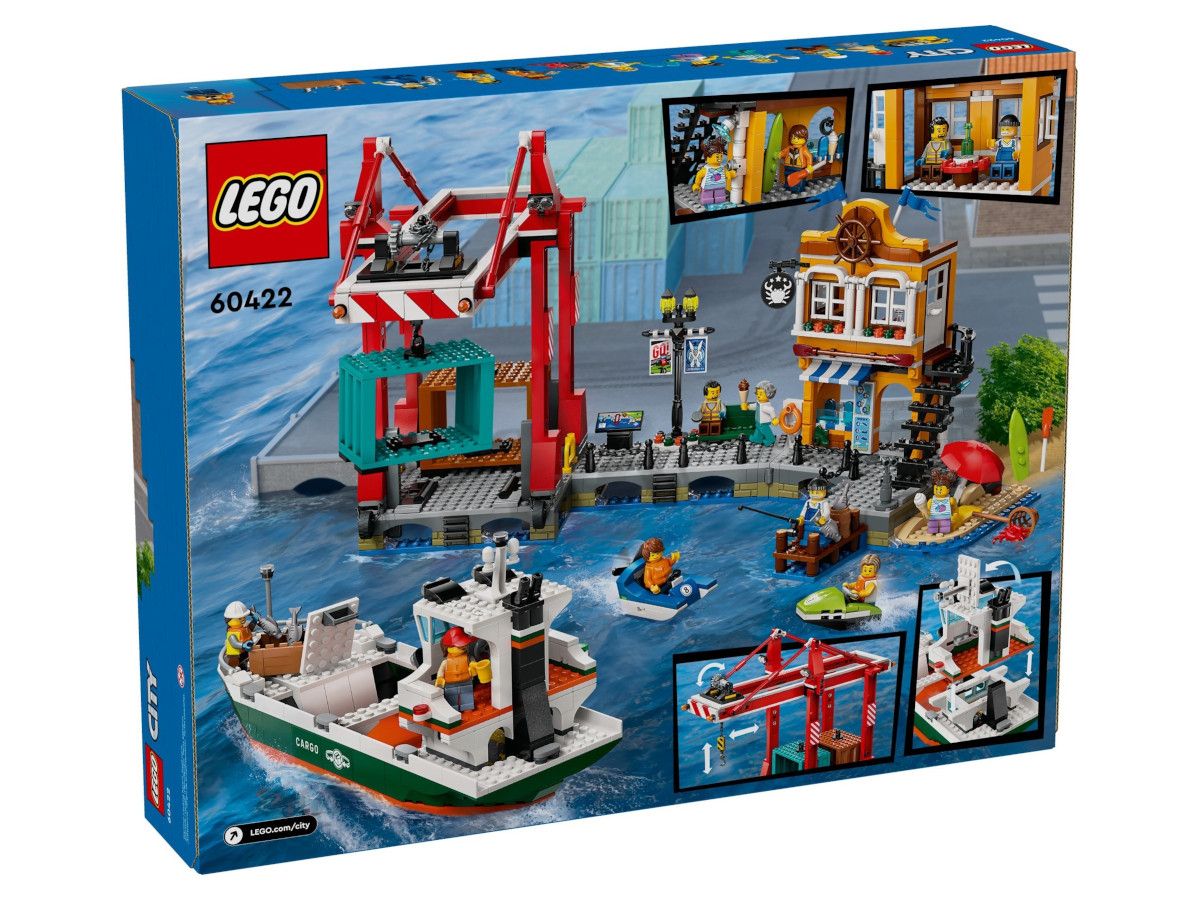 LEGO® City - Port și navă de marfă 60422, 1226 de piese