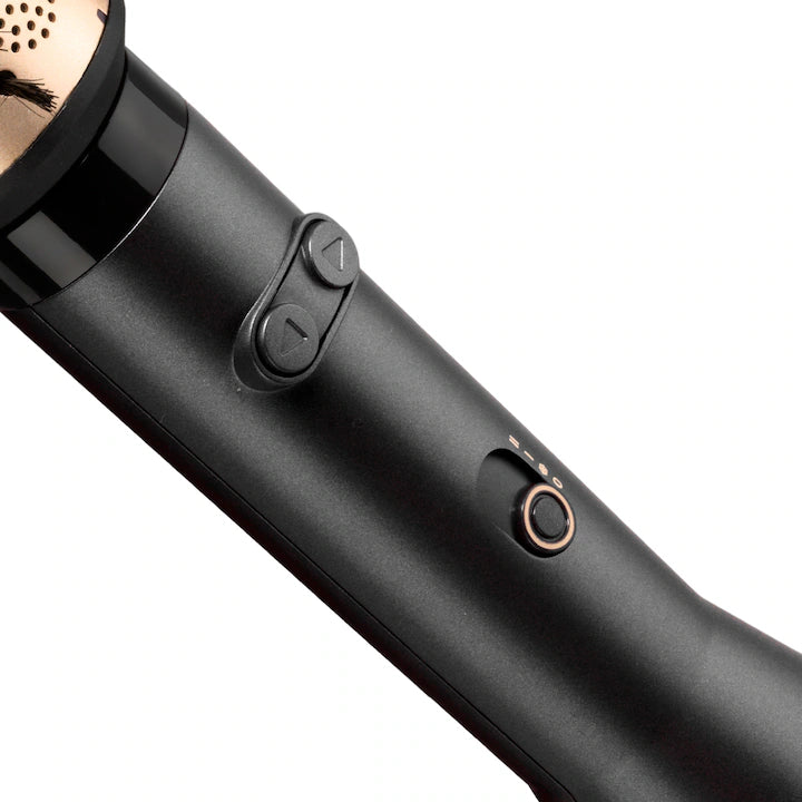 Perie electrică de păr BaByliss Big Hair Luxe AS970E, 650W + 4 accesorii, tehnologie ionică, înveliș ceramic, jet de aer rece, negru mat / auriu