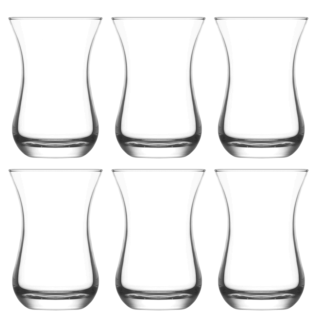 Set de cești de ceai turcesc LAV Ajda, 165 ml, 6 buc.