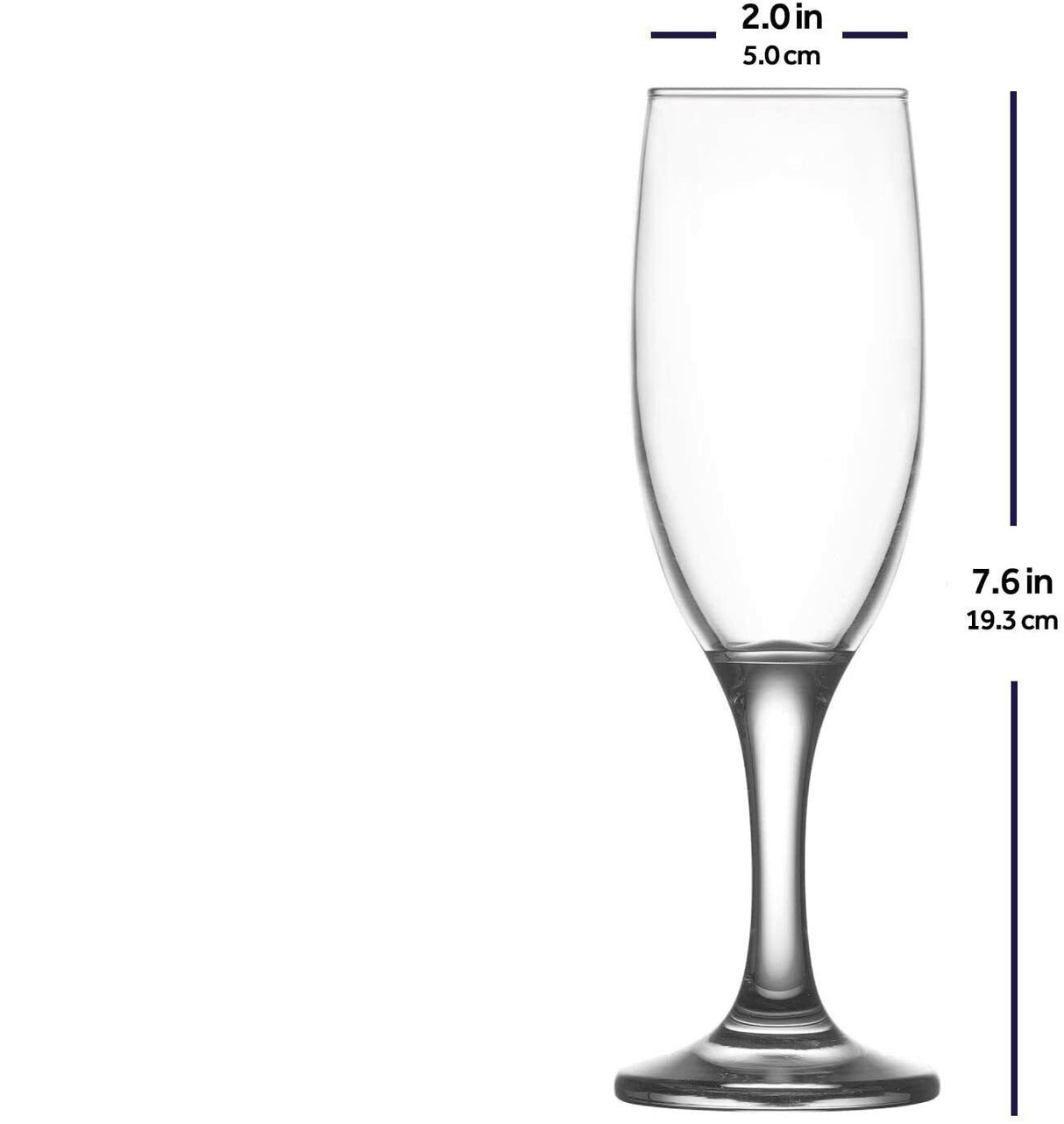 Set pahare de sampanie LAV Misket, 190 ml, 6 buc