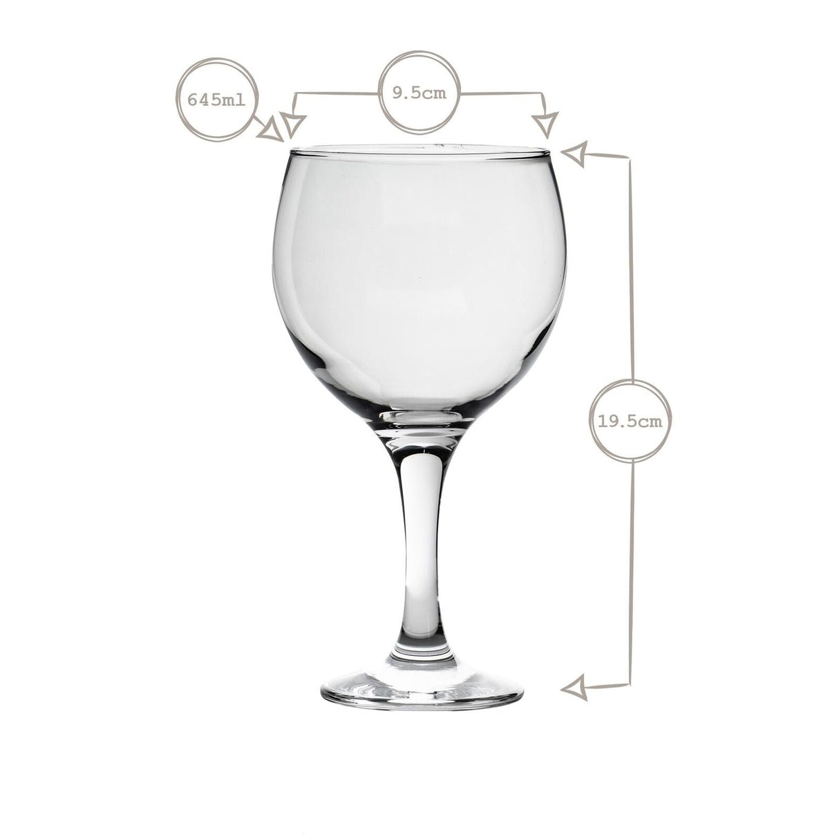 Set de pahare cocktail LAV Misket, 645 ml, 6 buc.