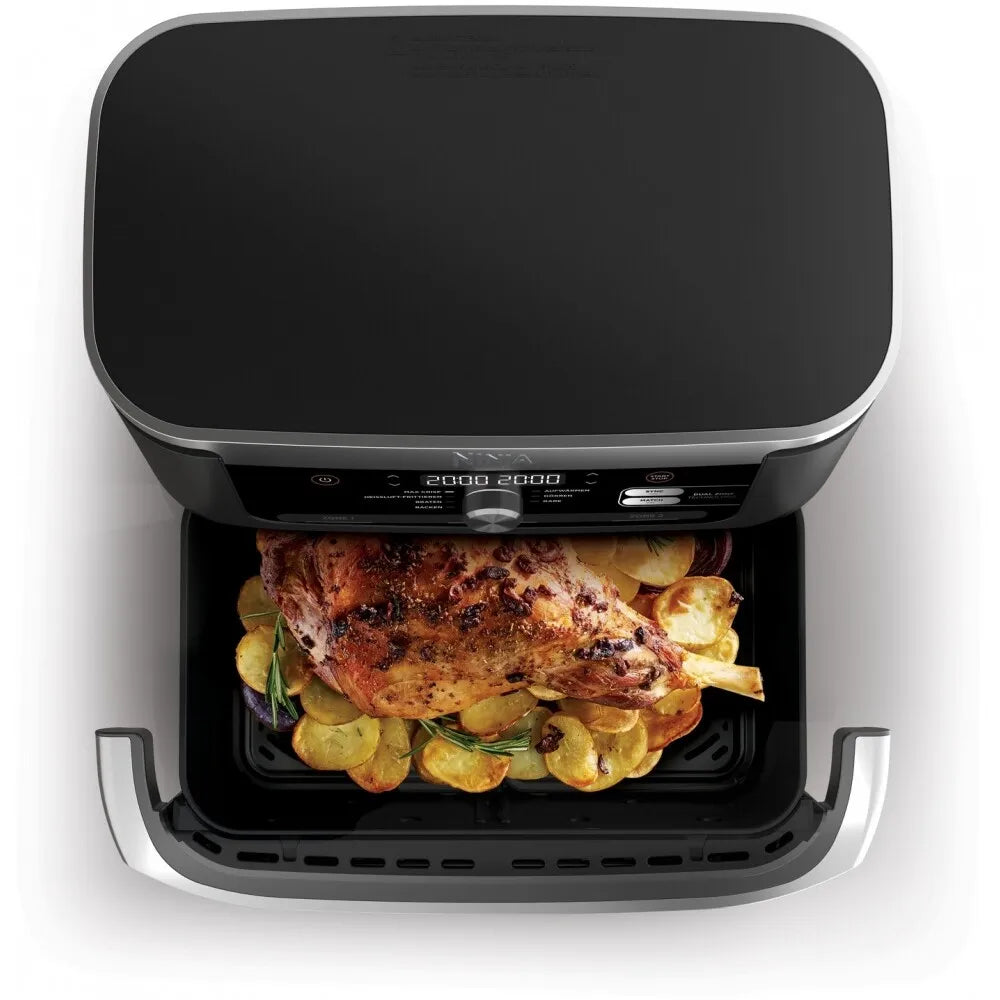 Friteuză cu aer Ninja AF500DE Foodi FlexDrawer, 2470W, 10.4L, 7 programe, neagră