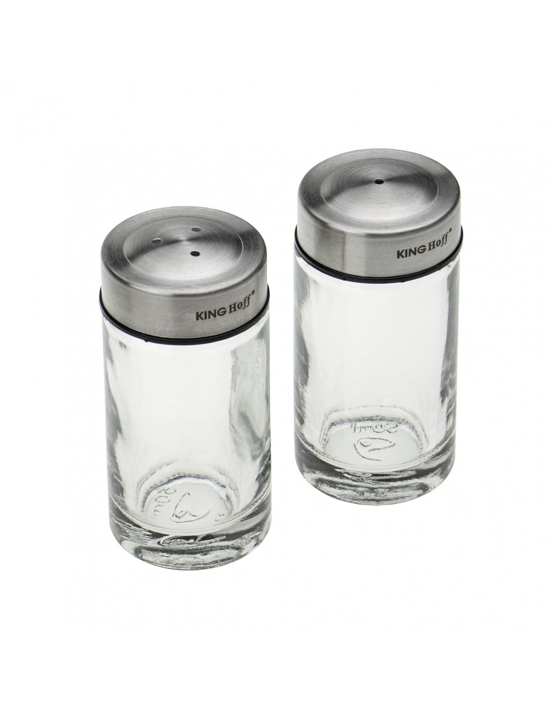 Set sare și piper KingHoff 1642, sticlă, 8,7x4,5x9,5cm