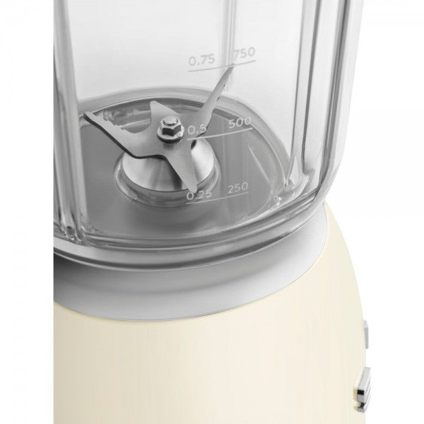 Blender Smeg BLF03CREU, stil anii '50, 800 W, smântână