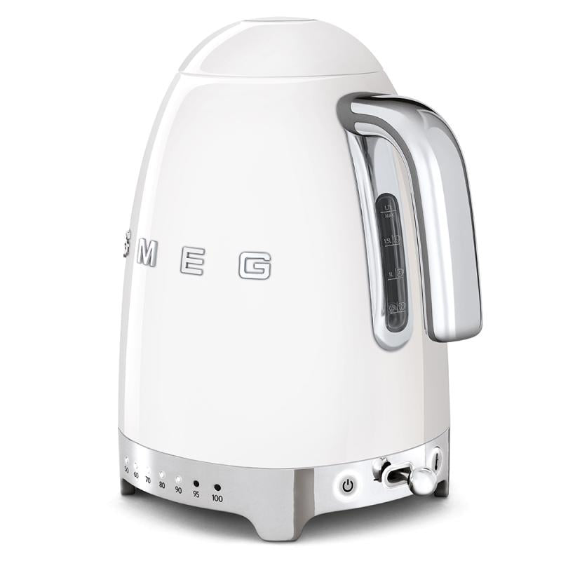 Fierbător electric Smeg KLF04WHEU, stil anii '50, 2400 W, 1,7 l/ alb
