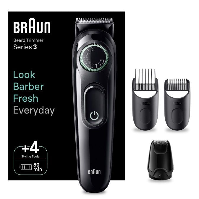 Aparat de tuns facial Braun Styler BT3421 Negru / Verde vibrant