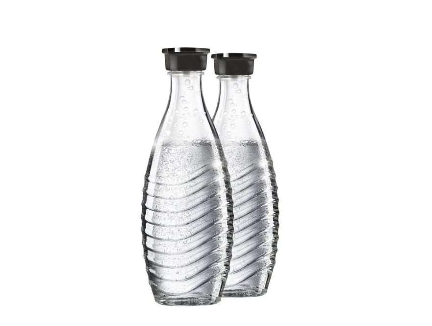 Set de 2 carafe din sticlă Sodastream, 615 ml, pentru dispozitive Crystal sau Penguin