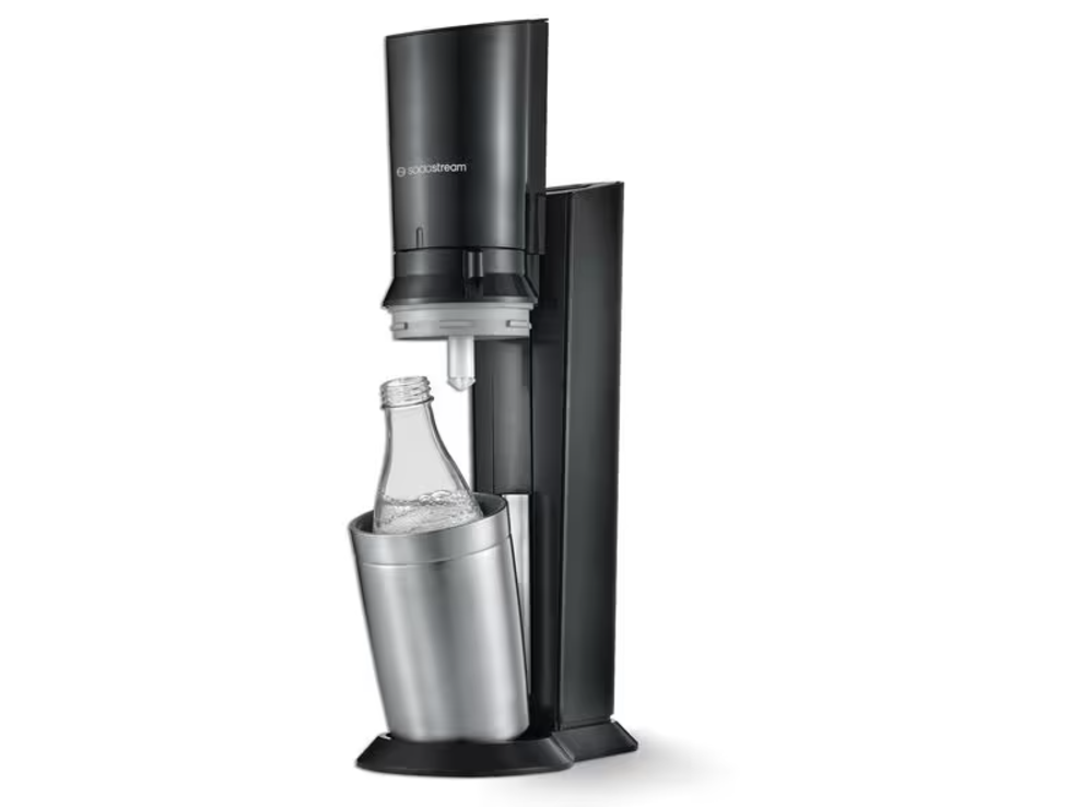 Pachet aparat de băuturi carbogazoase SodaStream Terra Crystal 3 0, 3 sticle și sticlă de CO2, negru