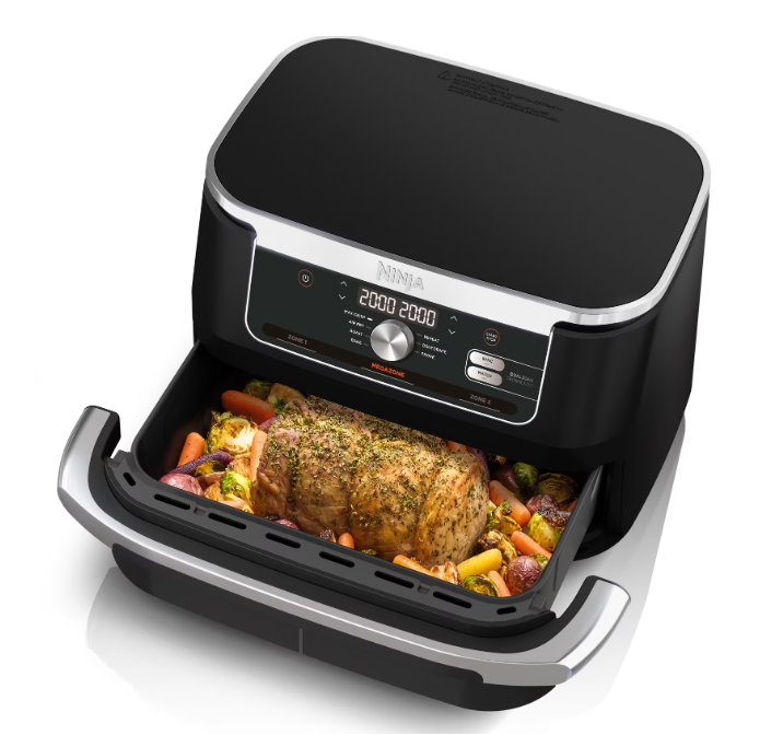 Friteuză cu aer Ninja AF500DE Foodi FlexDrawer, 2470W, 10.4L, 7 programe, neagră