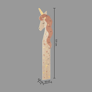 Decorațiune Atmosphera Unicorn pentru măsurarea înălțimii, 140 cm, MDF