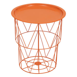 Masă laterală Atmosphera Kumi, Metal, Ø37 cm