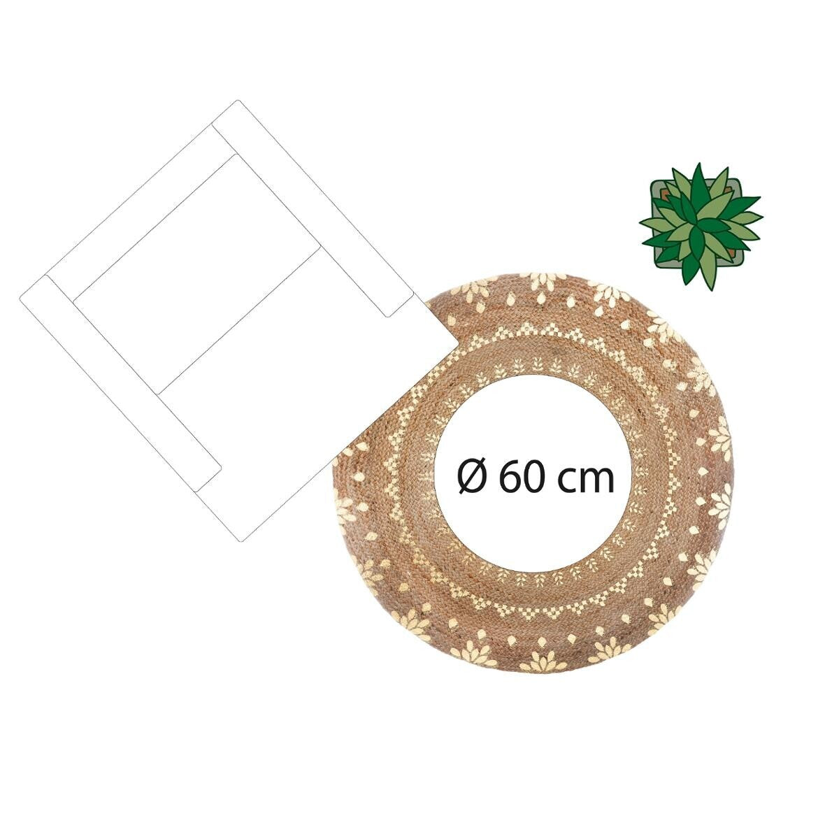 Covor Atmosphere Shine, 115 cm, Utah