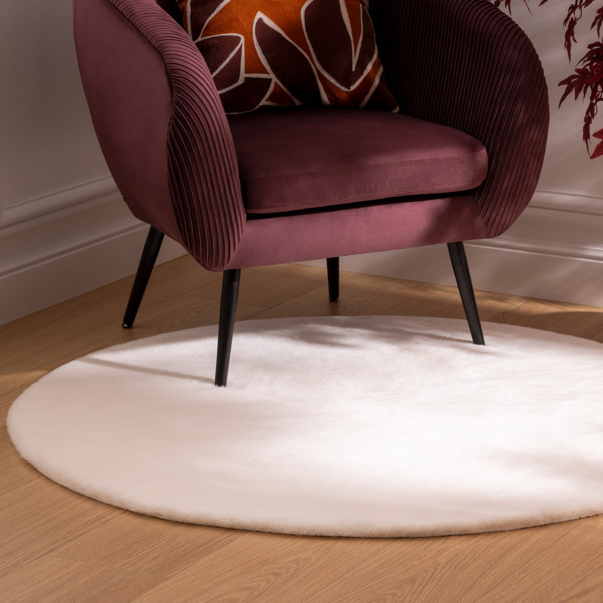 Covor Atmosphera Couka, 118 cm, Alb