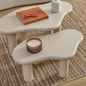 Masă de cafea Atmosphera Olao 2, Ivory, 2 buc.