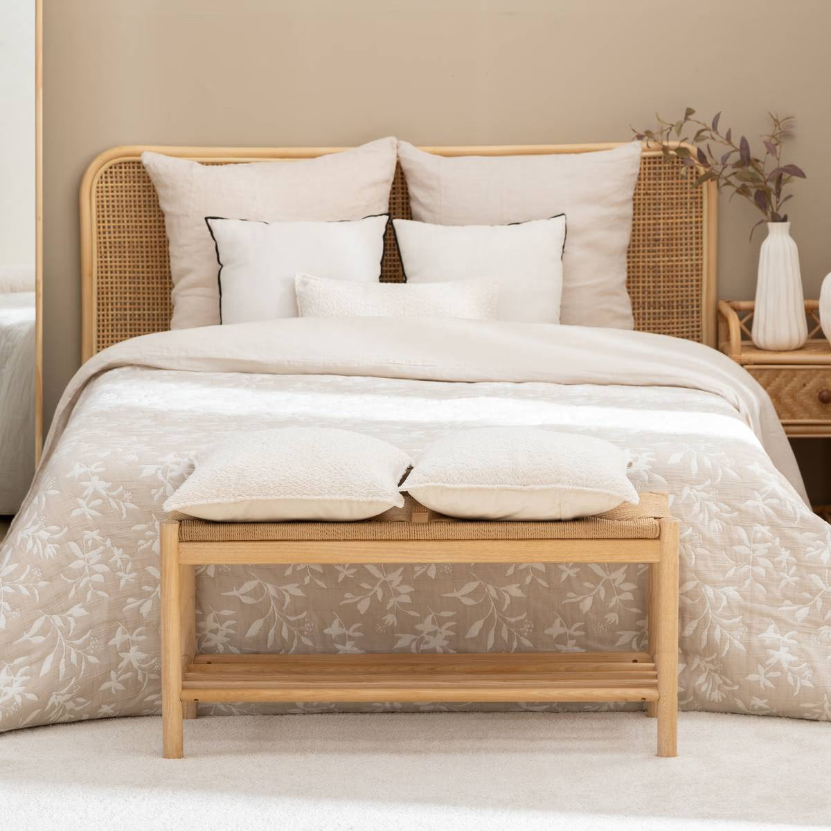 Pătură Atmosphera Fleur, 240x260 cm, bej