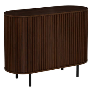 Comodă atmosphera Alcove, aspect de nuc, 2 uși glisante, 100 cm