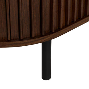Comodă atmosphera Alcove, aspect de nuc, 2 uși glisante, 100 cm