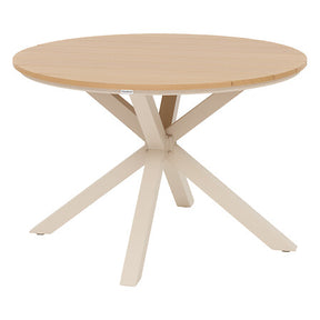 Fixed round table Oraclion 4 seats walnut clay