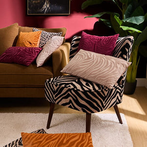 Fotoliu atmosferă Chiara, Chenille, model Tiger