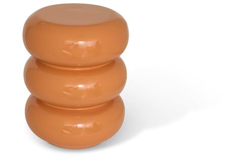 Masă de cafea Atmosphera Stoneto, Portocaliu lucios, Magnesia, 35 cm