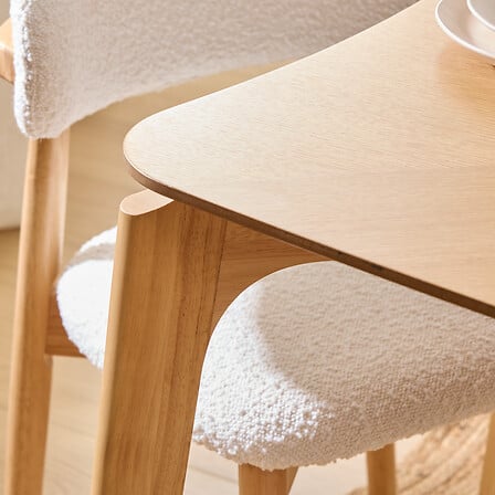 Masă de dining Atmosphera Ilona, ​​Gri nisipos, 180x90 cm