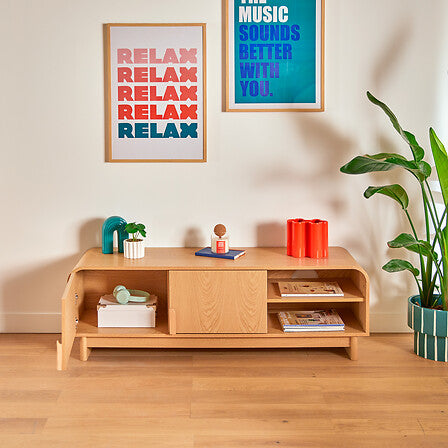 Comodă TV Atmosphere Lee, 2 uși și 1 raft, 140x40x45 cm, MDF