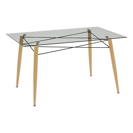 Masă de dining Atmosphera Jindo, sticlă, 140x80 cm