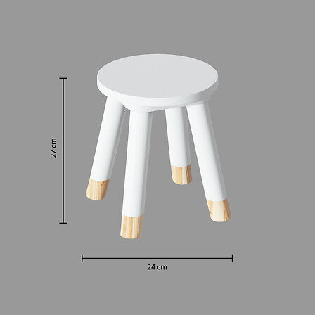Scaun pentru copii Atmosphera, MDF, alb