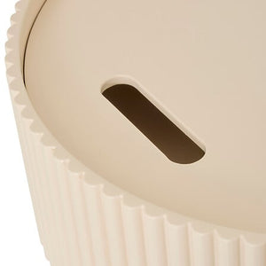 Masă de cafea cu spațiu de depozitare Juna, bej, MDF, 33 cm