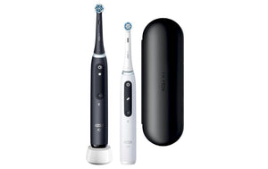 Periuță de dinți electrică Oral-B iO 5 41512, cu a doua duză, alb-negru