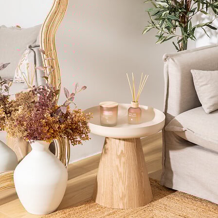 Masă laterală Atmosphera Hercyna, MDF, Ø40 cm