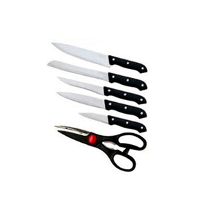 Set de cuțite KingHoff 3441, suport din lemn, 7 piese