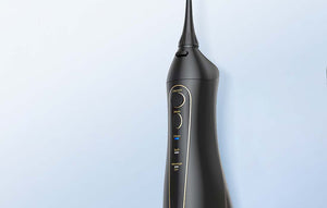 Set periuță de dinți cu ultrasunete FairyWill FW-507+FW-5020E și ață dentară, negru