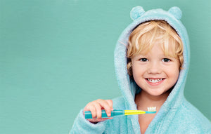 Periuță de dinți electrică pentru copii FairyWill FW-2001, set de accesorii, albastră