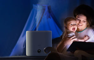 Umidificator de aer cu ultrasunete Deerma ST636W, 28W, 4.5L, sterilizare UV, aromaterapie, alb