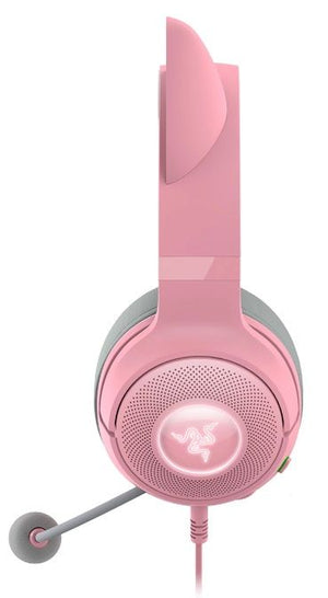 Căști de gaming Razer Kraken Kitty V2 (USB Tip A), Rose Quartz