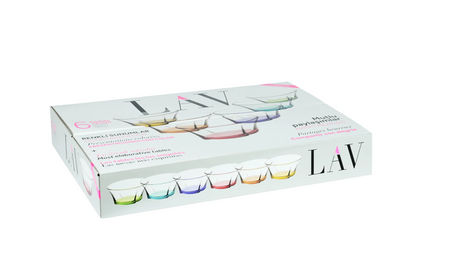 Set de boluri LAV Truva, 295 ml, 6 buc.