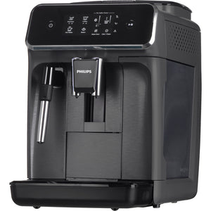 Espressor Philips EP2224/10, 2 băuturi, 15 bari, râșniță ceramică de 1500 W, ecran tactil, negru