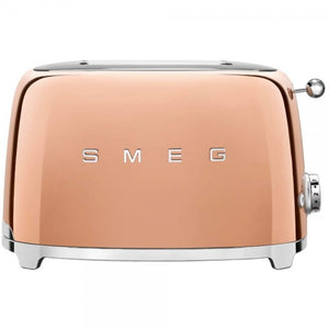 Prăjitor de pâine Smeg TSF01RGEU, 950 W, 2 felii, Auriu roz