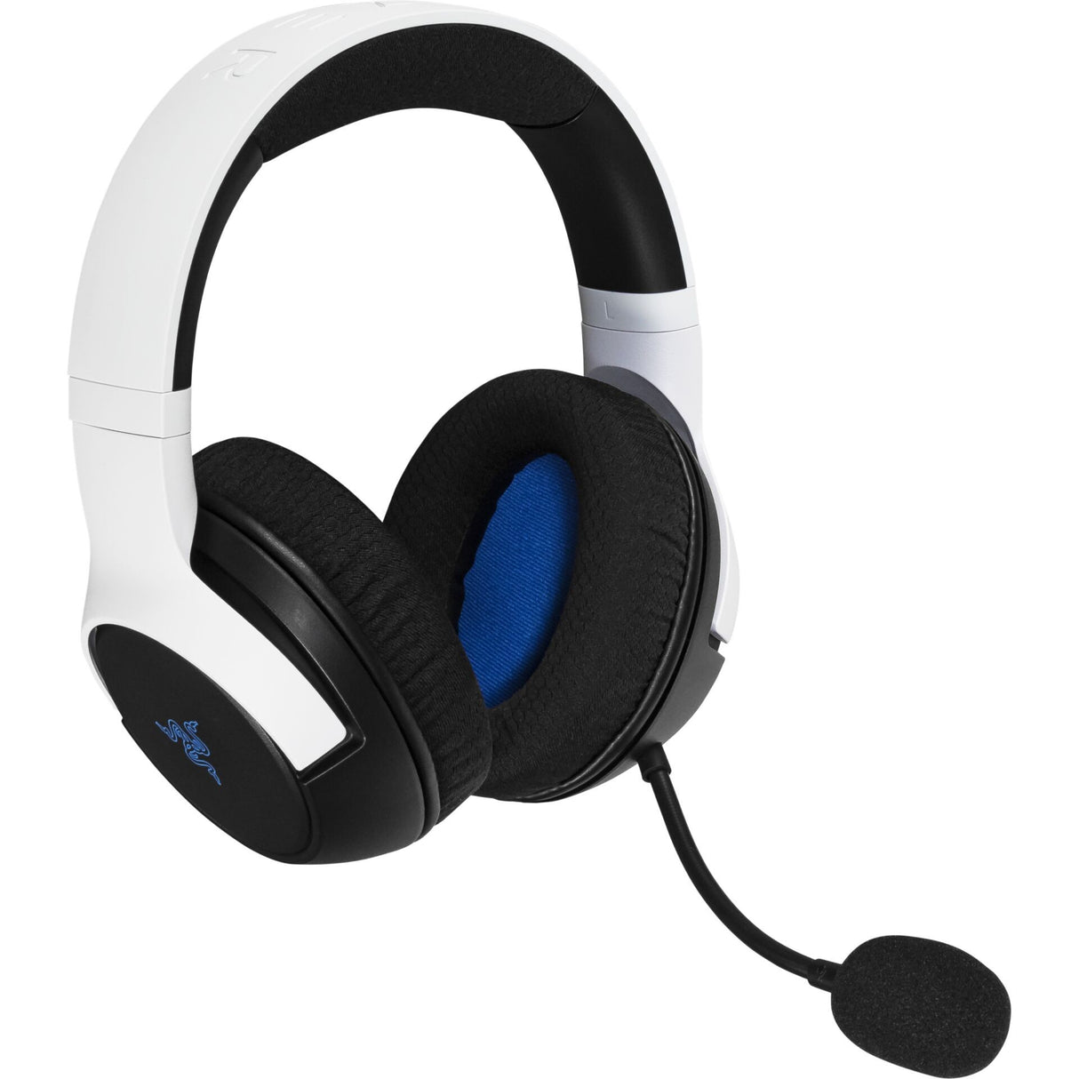 Căști Razer Legendary Duo Kaira + suport de încărcare pentru controller PS5, alb/negru