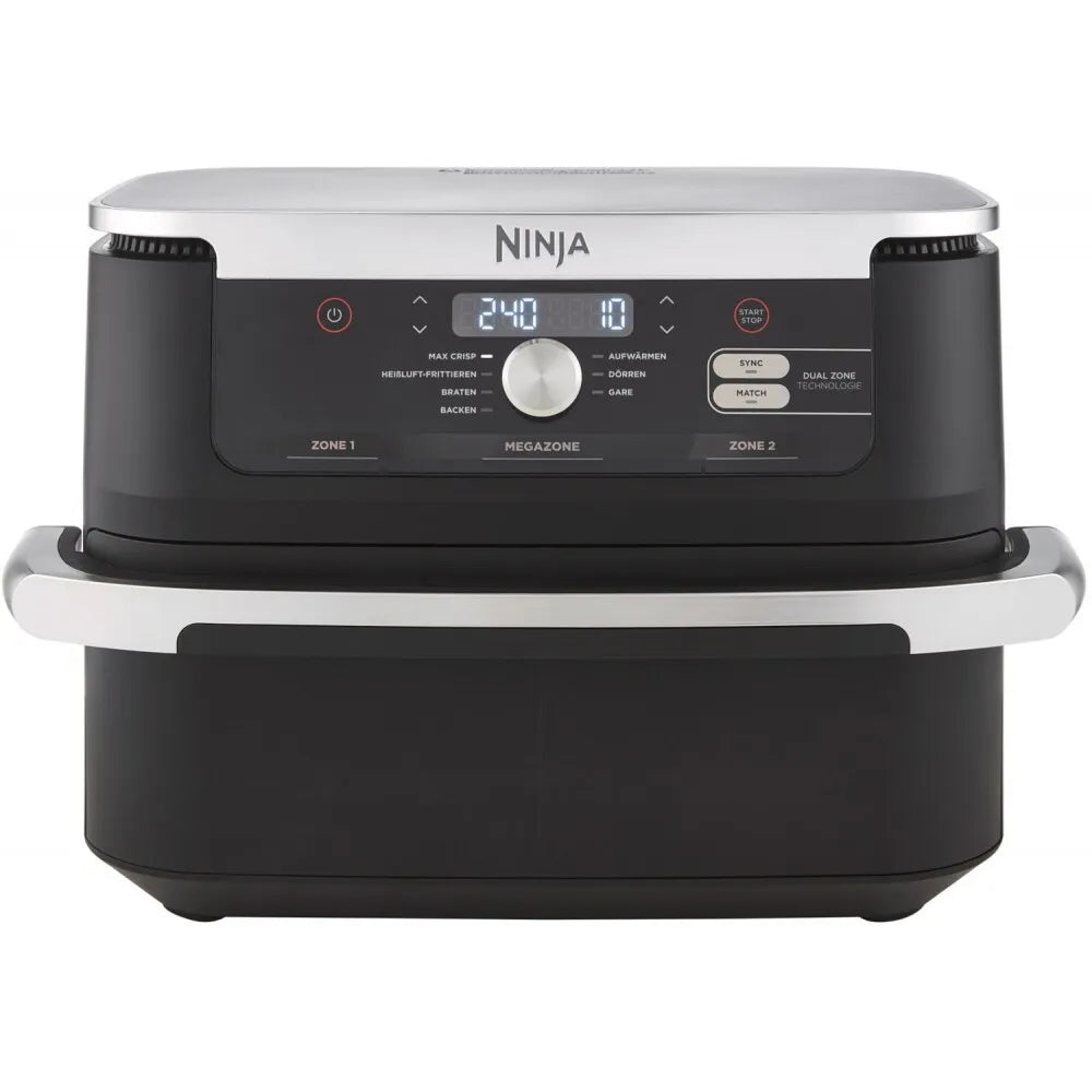 Friteuză cu aer Ninja AF500DE Foodi FlexDrawer, 2470W, 10.4L, 7 programe, neagră