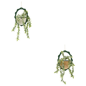 Plantă artificială Atmosphera Chéri suspendată, 40 cm, diverse specii